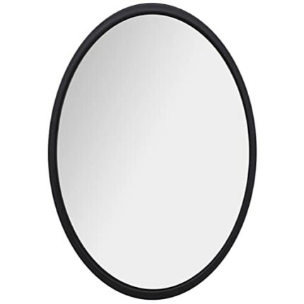 KALLORY Decorative Wall Mirror Modern Wall Mounted Mirror Hanging Round Mirror Bathroom Vanity Mirror Cosmetic Desktop Mirror for Home Bedroom Ro