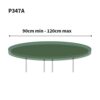 Bosmere Protector Circular Table Top Cover with Elasticated Edge, 100% Waterproof, UV Protected, Heavy Duty Fabric, D90-120cm, AP347A, Green