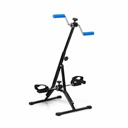 LUNEZY Upper And Lower Limb Training Bikes Exercise Bike, Arm and Leg Folding Pedal Exerciser, Adjustable Height Gym Home Training Fitness Equipm