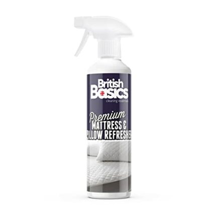 BritishBasics Mattress and Pillow Refresher | Bedroom Bedding Deodoriser, 500ml, Clear