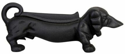 Esschert Design LH6Z Dacshund Boot Scraper,Black,33x13x11.5cm