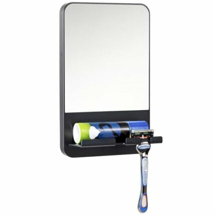 TAILI Anti-fog bathroom mirror black