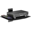 WALI CS202S Floating Wall Mounted Transparent Strengthened Tempered Glasses for DVD Players,Cable Boxes, Games Consoles, TV Accessories 2 Shelf,