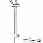 Bristan Frenzy Chrome Thermostatic Fast Easy Fit Bar Shower Valve (150 mm centres) with 3 Mode Kit (FZ SHXMMCTFF C)