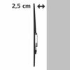 Hama Advance Fixed TV Wall Bracket | 37 - 75Inch | Up to VESA 800 X 400 | Black