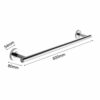 HIGOH Towel Rack Towel Bar Towel Rail Stainless Steel Wall Mounted Hanging Single Towel Shelf Holder for Bathroom or Kitchen Bathroom Hardware