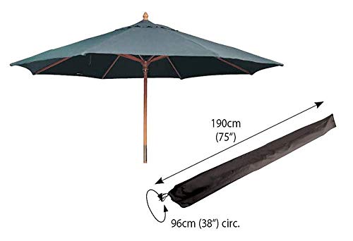 Bosmere Protector 6000 | Garden Parasol Umbrella Cover | L190cm circ.96cm | 100% Waterproof, UV Protected, Heavy Duty 600D | 6 Year Guarantee | D