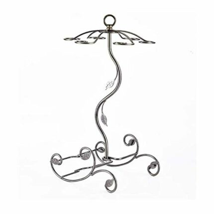 NEOCHY Bar Wine Rack with Upside Down Cup Holder, High Household Wine Rack