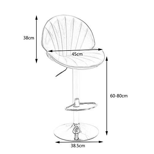 DINGZZ Solid Wood Bar Chair Household High Stool Reception Chair Simplicity Bar Nordic Barstool Backrest Stool Coffee Chair (Color : D)