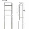 GloTika Over The Toilet Storage, 3-Tier Stainless Steel Bathroom Shelves, Freestanding Above Toilet Storage Shelf for Bathroom
