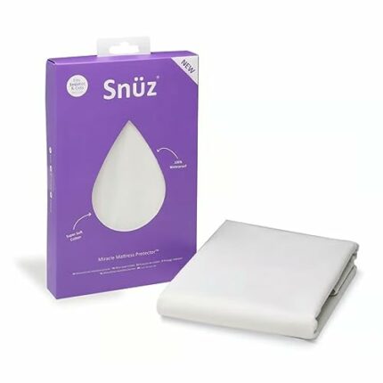 SnüzKot Waterproof Mattress Protector – 68 x 118cm – 100% Waterproof with Moisture-Wicking Cotton Surface