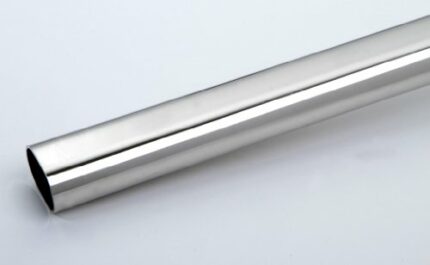 Wardrobe Rail Oval 1500 mm 22 x 15 mm Nickel-Plated