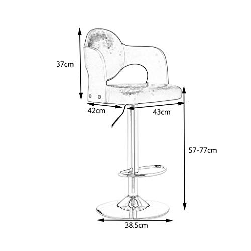 DINGZZ Solid Wood Bar Chair Household High Stool Reception Chair Simplicity Bar Nordic Barstool Backrest Stool Coffee Chair (Color : Argento)