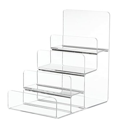 Operitacx Cosmetic Display Stands Wallet Display Stand Acrylic Purse Rack Jewelry Storage Shelf Showcase Fixtures Multi Layers Glasses Shelf Trap