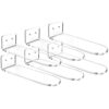 Srrrwunti 9 Pcs Clear Acrylic Floating Shelves for Wall Mount,Shoe Shelves Floating Sneaker Display Show Shelf