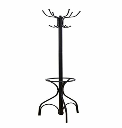 Frenchi Home Furnishing Rack, Oak,Black-2,70"H