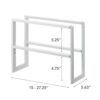 Yamazaki LINE EXTENDABLE SHOE RACK 2 TIER WH