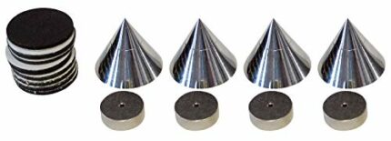 Dynavox Sub Watt Absorbers for Speakers Set of 4 Chrome