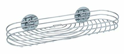WENKO 18772100 Turbo-Loc maxi shelf - fixing without drilling, Steel, 38 x 6 x 11.5 cm, Chrome