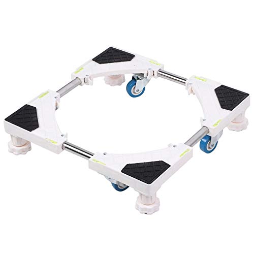 JHDFH 4 Feet with 4 Universal Wheels Washing Machine Base Stand Holder for Automatic Washing Machine Tool
