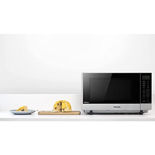 Panasonic NN-SF464MBPQ Flatbed Microwave Oven, 27 Litre, Silver