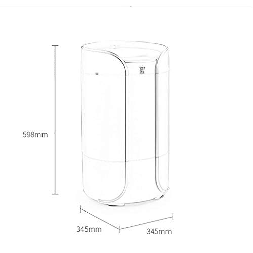 CHUNYU Full-Automatic Washing Machine Portable Compact Laundry Washer Spin with Drain Pump (Color : B)