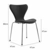 dining chair Kitchen Dining Room Furniture Chairs Dining Chairs Set Of 4 with Metal Legs Velvet Seat And Backrests Kitchen Living Room Lounge Cha