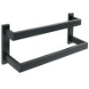 HIGOH Towel Racks, Towel Rail for Bathroom,Wall Mounted Hand Towel Holder,Double Towel Rail,Bathroom Towel Bar,Towel Hanger Towel Holder