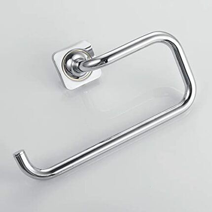 ASUVUD Towel Bar Nordic Style Round Towel Rack Copper Towel Rack Bathroom Towel Hanging Simple Style Towel Loop Hanging