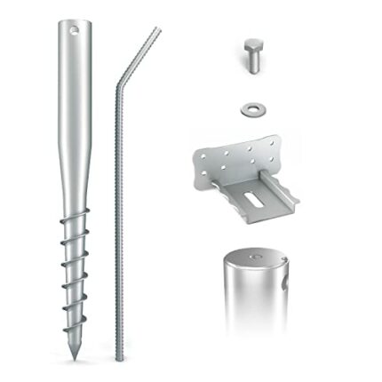 Maxerio, Galvanised, 6-piece base, length 60 cm, screw base set.