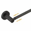 BESy Adjustable 37.2 to 69.6 CM Single Towel Rail for Bathroom SUS304 Stainless Steel Towel Bar, Wall Mounted with Screws Towel Holder Rod Hotel