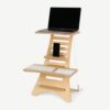 HumbleWorks. Stan-1 (Natural Wood). Ergonomic, height-adjustable standing desk. Standup Desk, Standing desk converter for Home Office, supports l