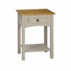 Corona Grey Wax 2 Drawer Console Table, Mexican Pine & Corona Console Table Pine Grey Wax 1 Drawer Solid Wood Side Table