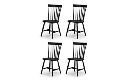 Julian Bowen Set Of 4 Torino Chairs, Black