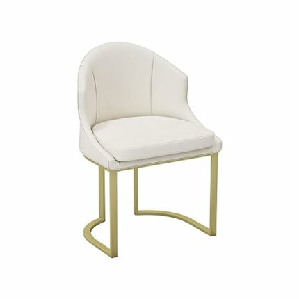 JJZXD Dining Chairs Design Metal Executive Backrest Chair Leisure Ergonomic Kitchen Furniture (Color : D, Size : Light Grey)
