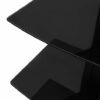 Mount-It! Floating Wall Mounted AV Entertainment Shelf for DVD Players, Cable Boxes, Audio, Gaming Systems, 3 Black Tempered Glass Height Adjusta