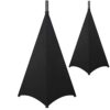WANGCL Speaker Stand Cover Speaker Tripod Scrim Stand Skirt DJ Bag 360 Degree Cover for Speaker Lighting with Storage Bag （Black 1 Pack ）