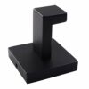 2 Pcs Bathroom Towel Ring, Matte Black Towel Hook, Stainless Steel Rustproof Clothes Towel Coat Holder, Square Heavy Duty Wall Mount Washcloth St