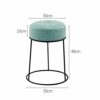 BHVXW Home Footrest, Round Metal Dressing Table Fashion Creative Simple Sofa Stool, Green