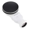 Sandy Beach Slimline Black Shower Waste Trap, Black Shower Tray Waste Trap, Shower Trap, Shower Waste Black, Shower Tray Trap, Black Shower Waste