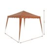 Casaria Light Brown Capri Pop Up Gazebo 3x3m | UV Protection 50+ | Waterproof | Incl. Bag Pegs Guy Ropes | Folding Party Garden Patio Tent Outdoo