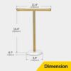 Hand Towel Holder Gold, Hand Towel Rack Stand with Heavy Weighted Base, Countertop Hand Towel Holder Stand for Bathroom，SUS304 Stainless Steel (G