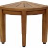 AquaTeak 12" Kai OptiAREA Corner Teak Shaving & Washing Foot Rests