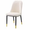 Kitchen Dining Room Furniture Chairs Water Proof PU Leather Dining Chair With Metal Legs Faux Matte Suede Leather Dining Chairs Accent Chairs For