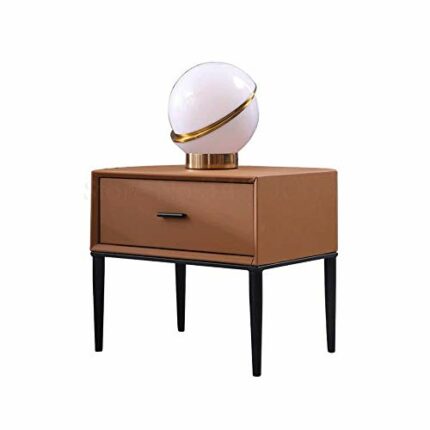 FRDTSG Nordic Minimalist Italian Style Bedside Table Bedroom Furniture Italian Minimalist Bedside Cabinet Light Luxury Side Cabi