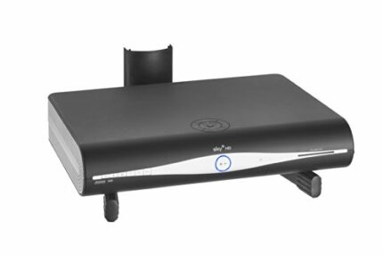 VonHaus Wall Shelf - Wall Mount for DVD Player / PS4 / Cable Boxes/Game Consoles/TV Accessories - Black