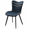 dining chair Kitchen Dining Room Furniture Chairs Faux Matte Suede Leather Dining Chairs Living Room Bedroom Kitchen Backrest Chair (Color : Dark