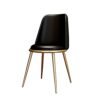 dining chair Kitchen Dining Room Furniture Chairs Water Proof PU Leather Dining Chairs With Metal Legs Soft Cushion Seat And Back For Office Loun