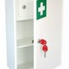 The Products Store Medical Cabinet - First Aid Storage Key Lock Safe with Internal Locking Shelf (Medium)