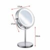 SDFGH 5X Magnification Makeup Cosmetic Round LED Light Makeup